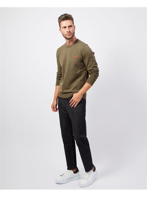 Hugo men's sweater with logo label HUGO | 50475083257